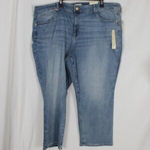 UNIVERSAL THREAD Light Blue Denim Jeans Woman Size 26W High Rise Slim Straight